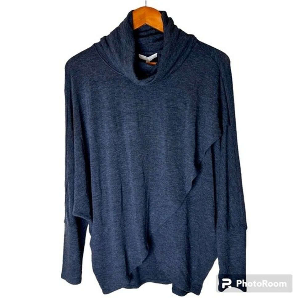 Joan Vass Wrap Cowl Neck Sweater Size M NWT